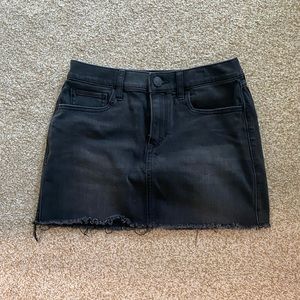 Black jean skirt